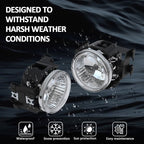 Fit 2013-2014 Subaru WRX STI Front Bumper Fog Lights W/ Bulbs Lamps LH&RH Pair