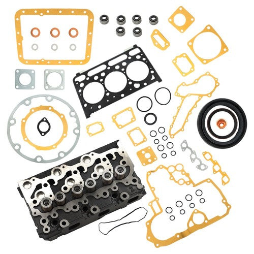 For Kubota D1703 Engine Bobcat 238 325 328 Excavator Cylinder Head + Full Gasket