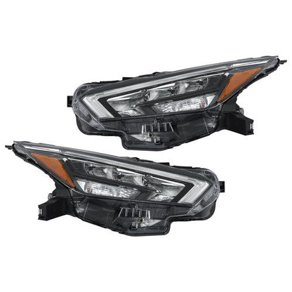 LED Clear Lens New For Nissan Versa S SR SV 2020-2021 Pair Headlight Replacement