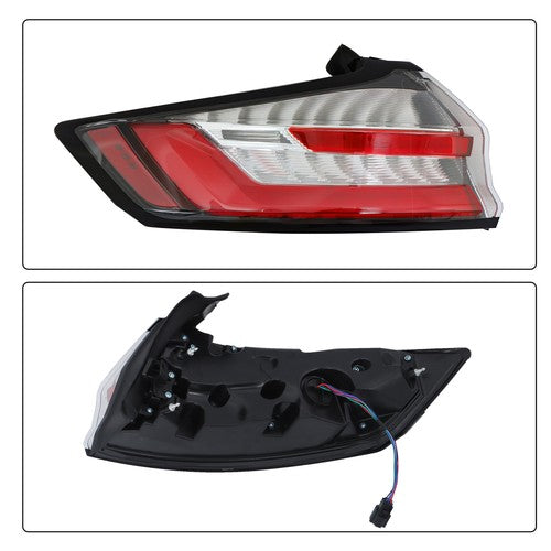 LH/Driver Side Rear LED Outer Lamp Tail Light For Ford Edge 2019-2023 Red Lens