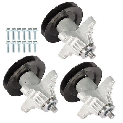3 x Spindle Assembly For Cub Cadet MTD Troy Bilt 50” 54” 618-04125 918-04126