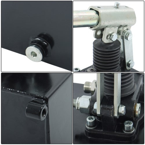 Hydraulic Piston Hand Pump 2.7 Cid 5 Quart With Valve For Double Acting Cylinder