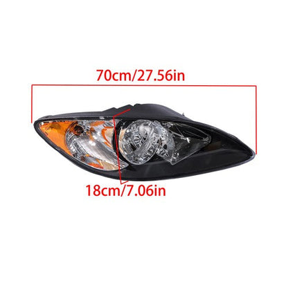 For 2008-2016 International ProStar Black Housing Projector Headlights Pairs
