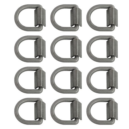 Heavy Duty 3/8" Weld-On D Rings 5000 lbs MBS 12 Pack for Trailers & ATVs