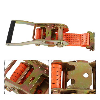 4-Pack 15' E-Track Ratchet Tie Down Strap Trailer Enclosed Cargo Van NEW
