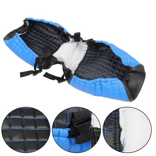 Rear Seat Covers Kit No Staple Blue Color Universal Size Fit For Golf Carts