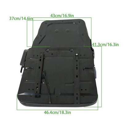 Universial Seat with Adjustable Backrest Seatbelt Slid for Forklift Tractor
