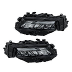 LH+RH Side Black Housing For Nissan Rogue 2021-2023 Headlights Replacement LED