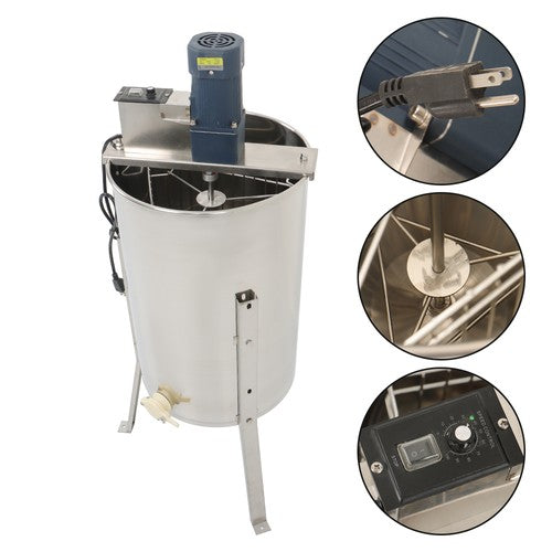 3 Frames Stainless Steel Electric Honey Extractor Beekeeping Equipment 1300RPM