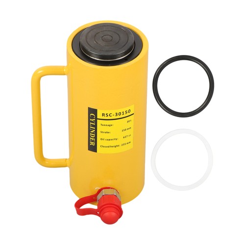 30 Tons Aluminum Hydraulic Cylinder Jack 6 Inch Stroke Single Acting Cylinder