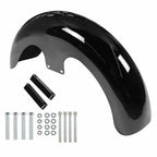 NEW 23" Wrap Front Fender Gloss Black For Touring Road King Electra Glide FLHR