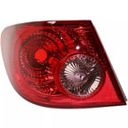 4PCS Rear Tail Lights Lamp Clear & Red Lens For 2003 04 2005-2008 Toyota Corolla