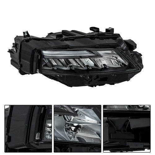 Single Right Side For Nissan Rogue S 2021-2023 Headlight Replacement Clear Lens
