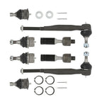 8× Inner&Outer Tie Rods Upper Lower Ball Joints For Chevrolet GMC 2002-07 V8/L6