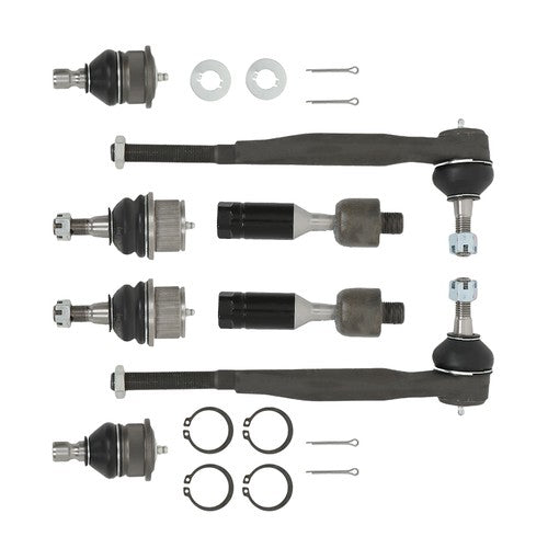 8× Inner&Outer Tie Rods Upper Lower Ball Joints For Chevrolet GMC 2002-07 V8/L6