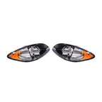 For 2008-2016 International ProStar Black Housing Projector Headlights Pairs
