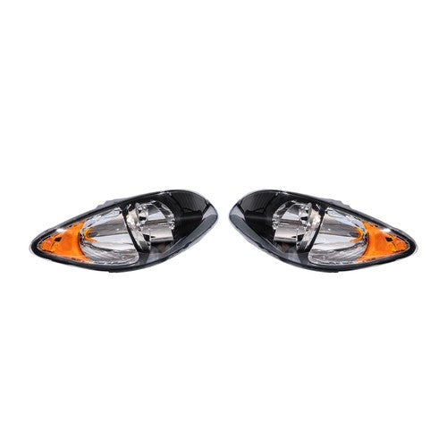 For 2008-2016 International ProStar Black Housing Projector Headlights Pairs