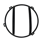 Fit 2007-2018 Jeep Wrangler JK Black Headlight Headlamp Guard Round Cover Kit