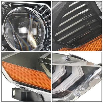 Black Headlight LED DRL Projector Lamp Right Side Fit For Ford Mustang 2018-2020