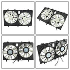Radiator Condenser Cooling Fan Assembly For Toyota Sienna Lexus RX350 2011-2016