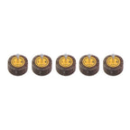 Aluminum Oxide Shank Mounted Flap Wheels, 2" x 1" x 1/4", 120 Grit - 5 Pack