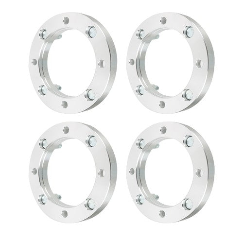 Wheel Spacers 4x156 1" 131mm M12x1.5 Silver 4Pcs For Polaris Polaris RZR 2015+