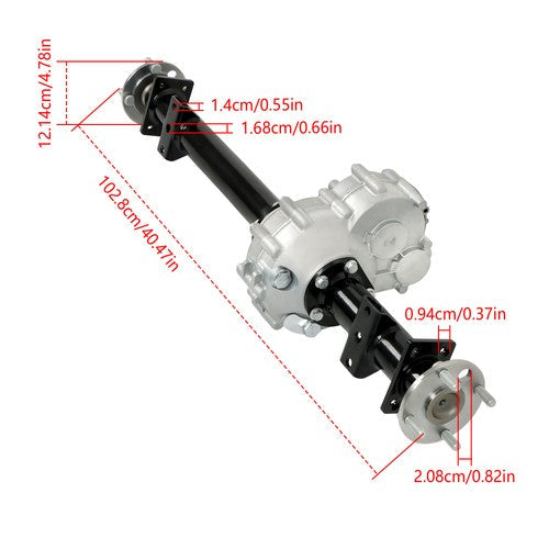 Rear Axle Assembly For Club Car DS 1998+ & Precedent Tram 2004+ 1027717-01