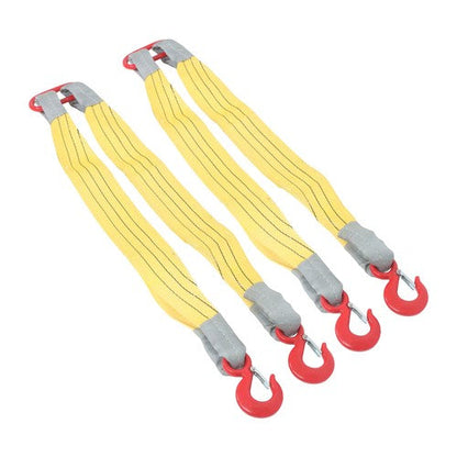 2 PCS 3.3ft Lifting Slings Straps with Hooks Two Leg Rigging Straps 4410 lbs