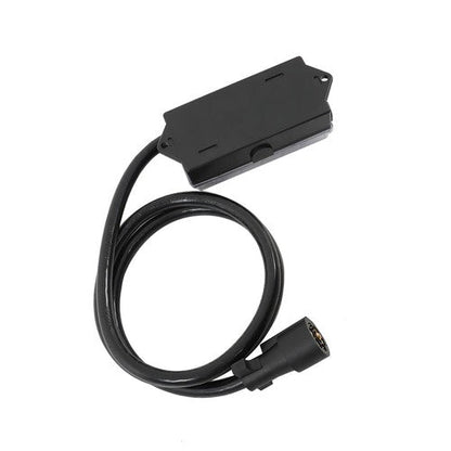 6 Ft Wiring Cable 7 Way Plug Inline Pre-Wired Trailer BLACK Cord w/Junction Box