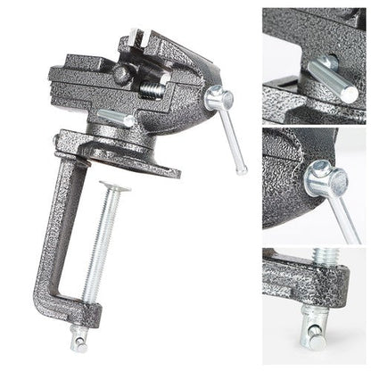 Universal 3.3 Inch Bench Vise Quick Adjustment Home Vise Dual-purpose Combined