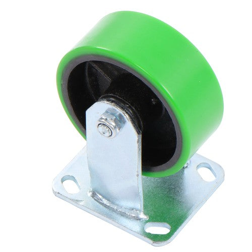 Polyurethane 1000Lbs 5"×2" Caster Wheels Green Straight Wheels Heavy Duty