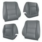 Leather FIT For Toyota Land Cruiser 1990-97 Driver & Passenger Seat Cover Gray