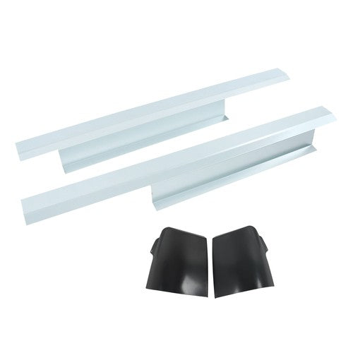 Corner + Outer Rocker Panel Compatible For Silverado GMC Standard 2007-2013 Cab