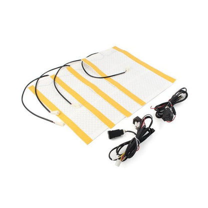 New Carbon Fiber Heated Seat Heater Pad Kit Car Switch 12V Universal Trucks
