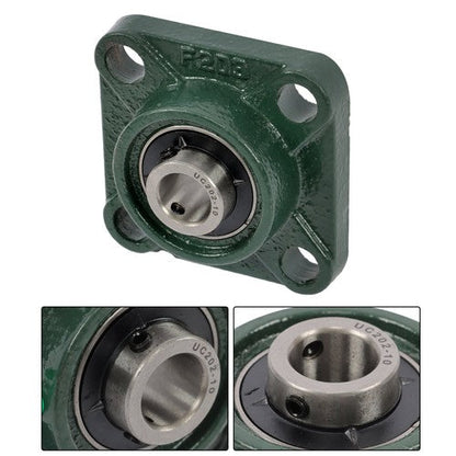 4pcs UCF202-10 Pillow Block Bearing 5/8" Bore 4-Bolt Self-Aligning Solid Base