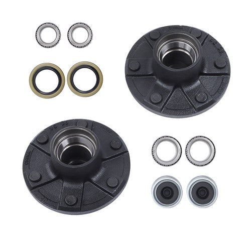 6 on 5.5' Trailer Hub Kit For 3500 lbs. #84 Spindle With Trailer Bearing