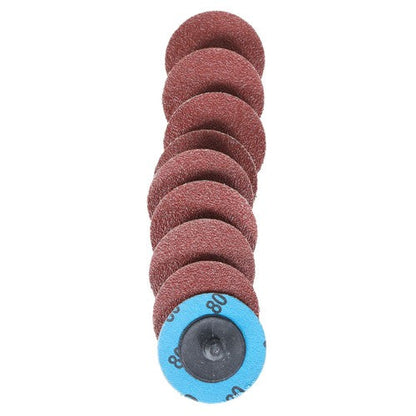 71PCS 2" Roll Lock Sanding Discs Set W/ 1/4 Holder Die Grinder Quick Change Disc