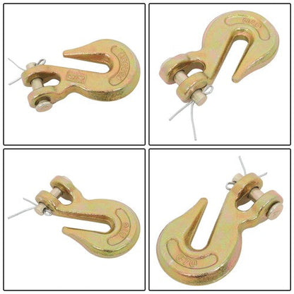10 Pack 5/16 Inch G70 Clevis Grab Hooks Chain Hooks - 5400lbs Working Load Limit