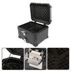 55L Motorcycle Top Case Tail Box Waterproof Luggage Scooter Trunk Storage Black