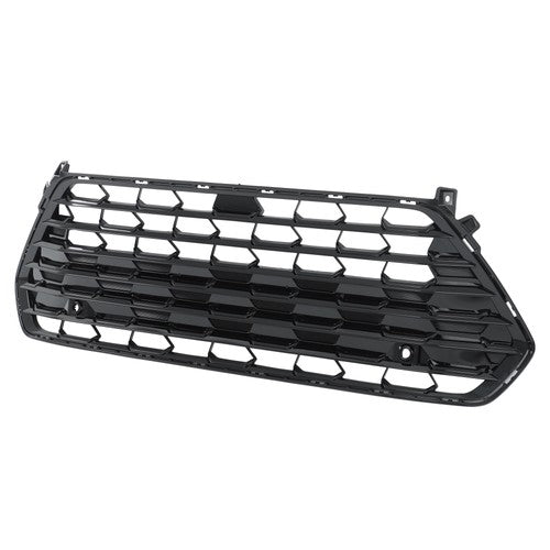 Mesh Front Grille Gloss Black For Grand Highlander 2024 2025 Without Camera Hole