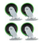 4 wheels 5 Inch Caster Wheels Heavy Duty,Capacity 4000LB