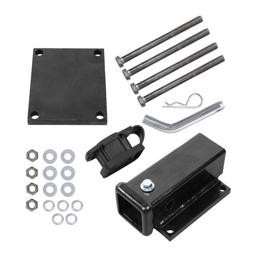 Brand New 4"- 4.5" Square Bolt-on Bumper Hitch Receiver 2 inch Receiver Opening