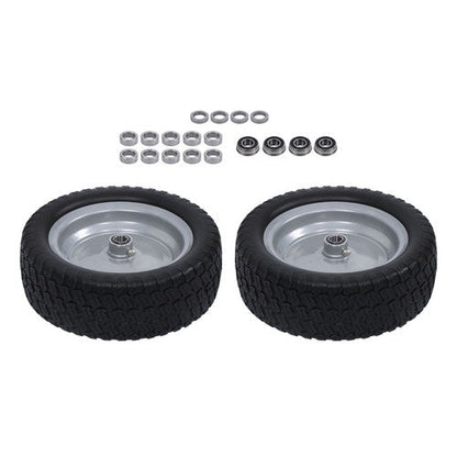 3.4' Axle Hole For Lawn Mower Solid Tire 2-Pack 13X5.00-6 Tire & Wheel Flat Free