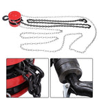 1 Ton / 2200Lbs Chain Hoist Manual Puller Block Fall Chain 10FT with Hook Red