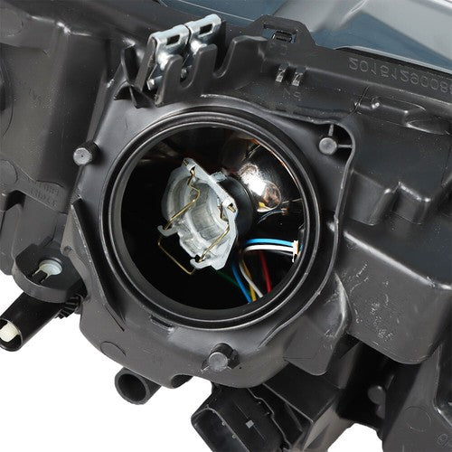 Driver Left Side Headlight Assembly W/LED DRL Chrome For Ford Fusion 2017-2019