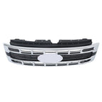 New Plastic Front Upper Bumper Grille Chrome Trim For Ford F250 XL/XLT 2023-2024