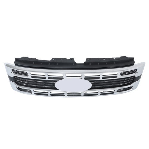 New Plastic Front Upper Bumper Grille Chrome Trim For Ford F250 XL/XLT 2023-2024