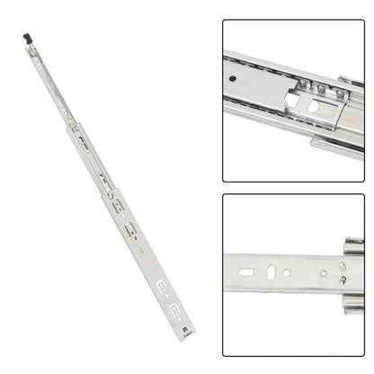 1 Pair 18 Inch 150 Lb Capacity Heavy Duty Locking Drawer Slides