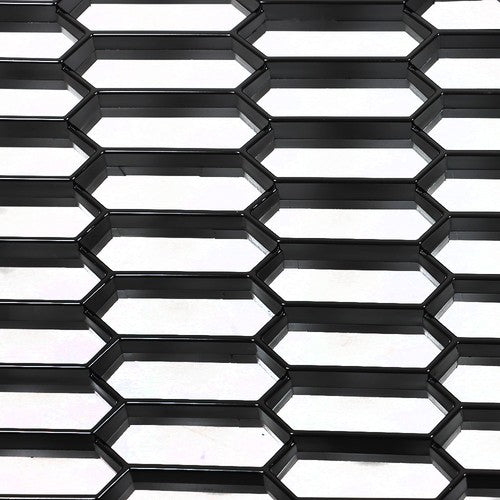 New For Transit T150 T250 T350 2020-2022 Glossy Black Plastic Front Upper Grille