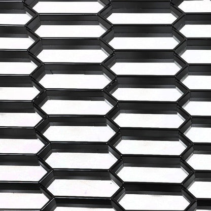 New For Transit T150 T250 T350 2020-2022 Glossy Black Plastic Front Upper Grille